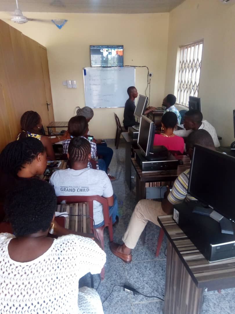 Trainees in an ICT class at the SACS Computers Training Center, Makurdi